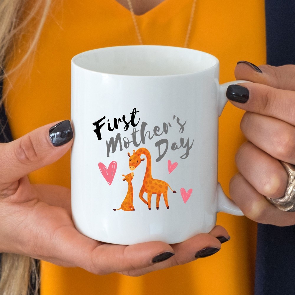 First Mother's Day Giraffe Mug Mother's Day Gift Mom's Coffee Mug Gift Idea