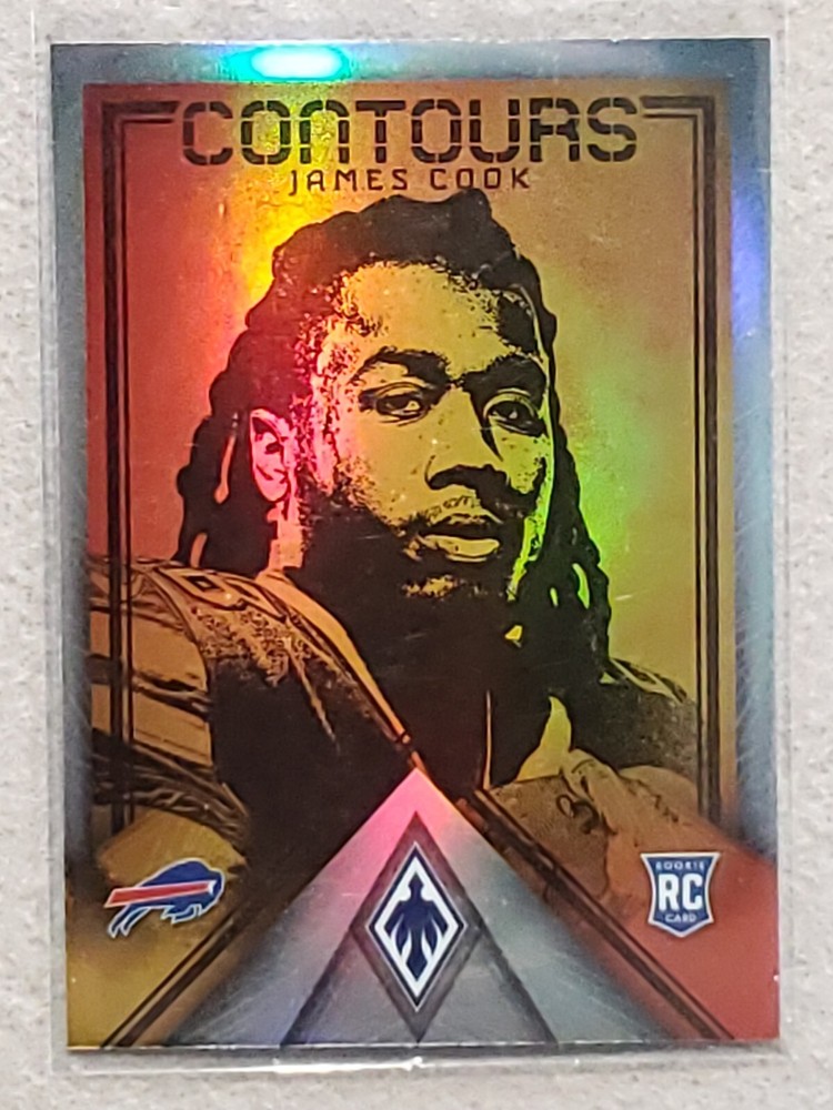 2022 Panini Phoenix #CT-19 James Cook Contours Refractor Rookie Card RC Bills