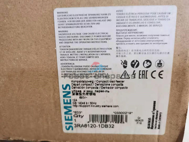 NEW 1PCS SIEMENS 3RA6120-1DB32 3RA61201DB32