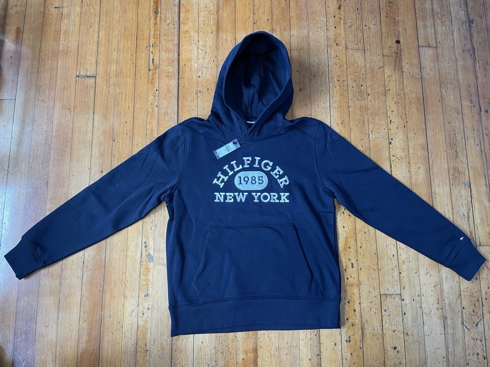 Tommy Hilfiger Mens Monotype Collegiate Hoodie Size Large