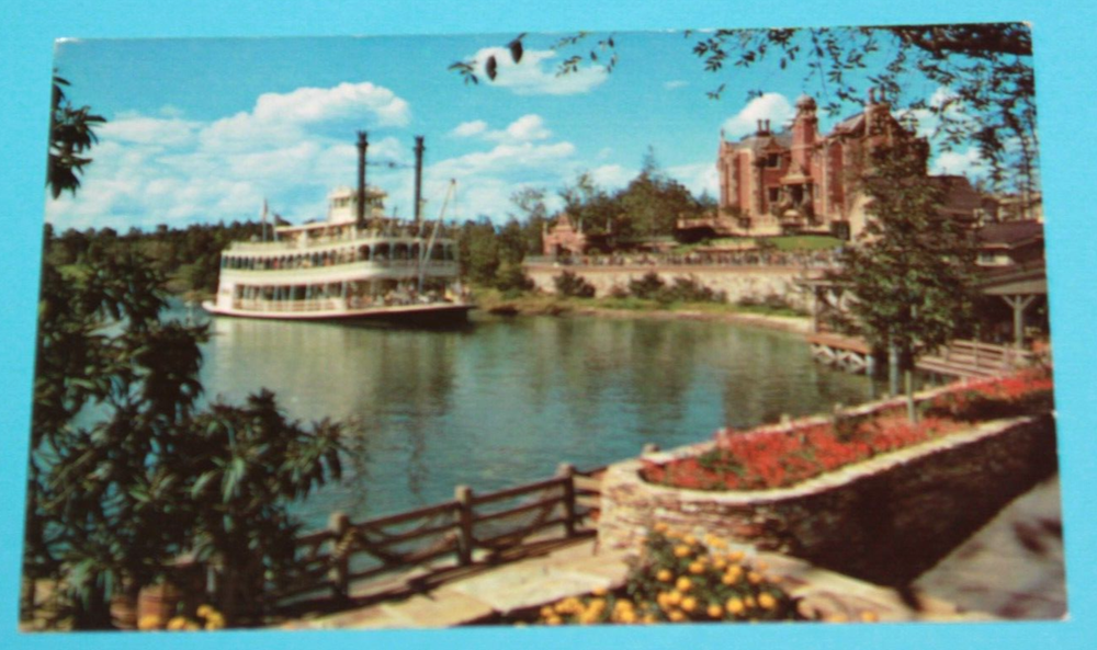 Vintage Walt Disney World Cruising The Rivers Souvenir Travel Postcard