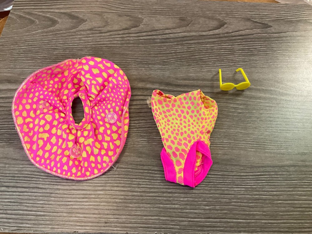 Mattel Barbie Doll Clothes Swimsuit Skirt Sunglasses Lot