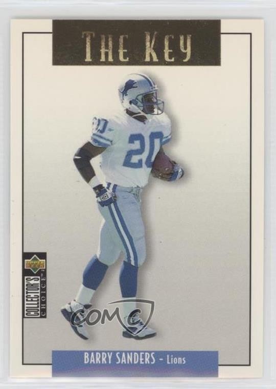 1995 Upper Deck Collector's Choice Update Gold Barry Sanders #U62 HOF