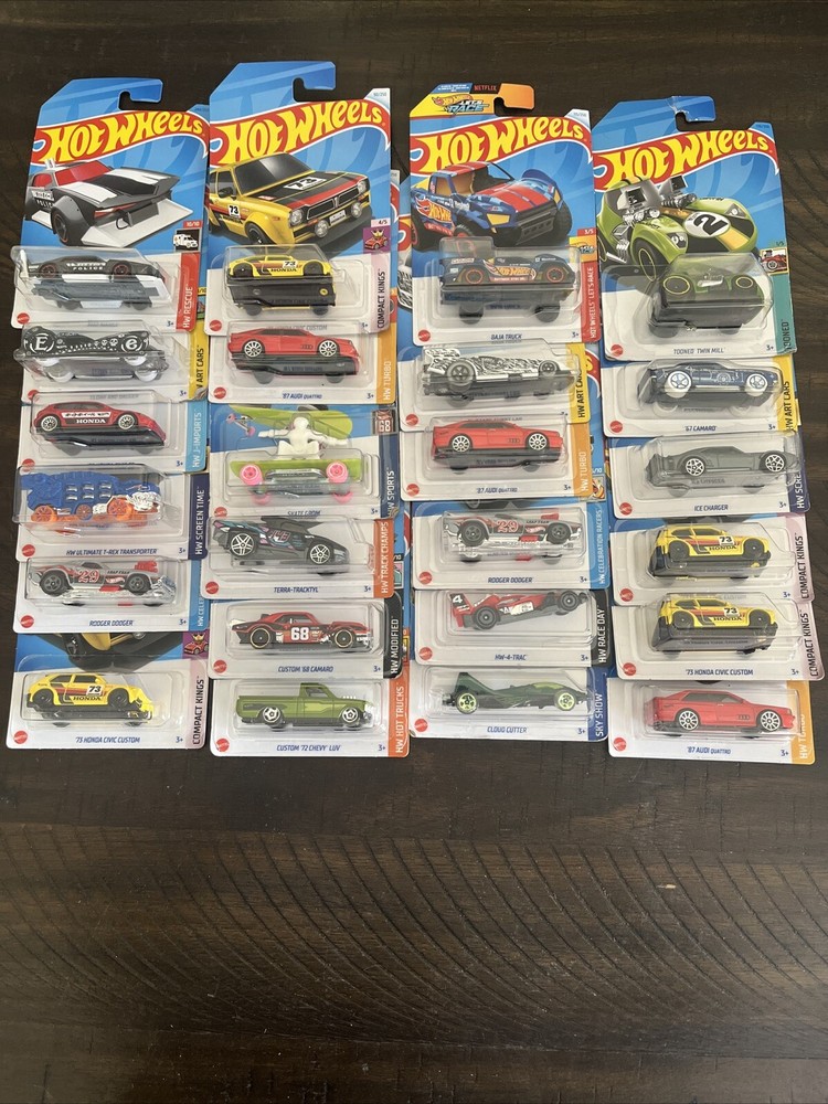 Hot Wheels 24 Car Mixed Lot All Brand New in Package