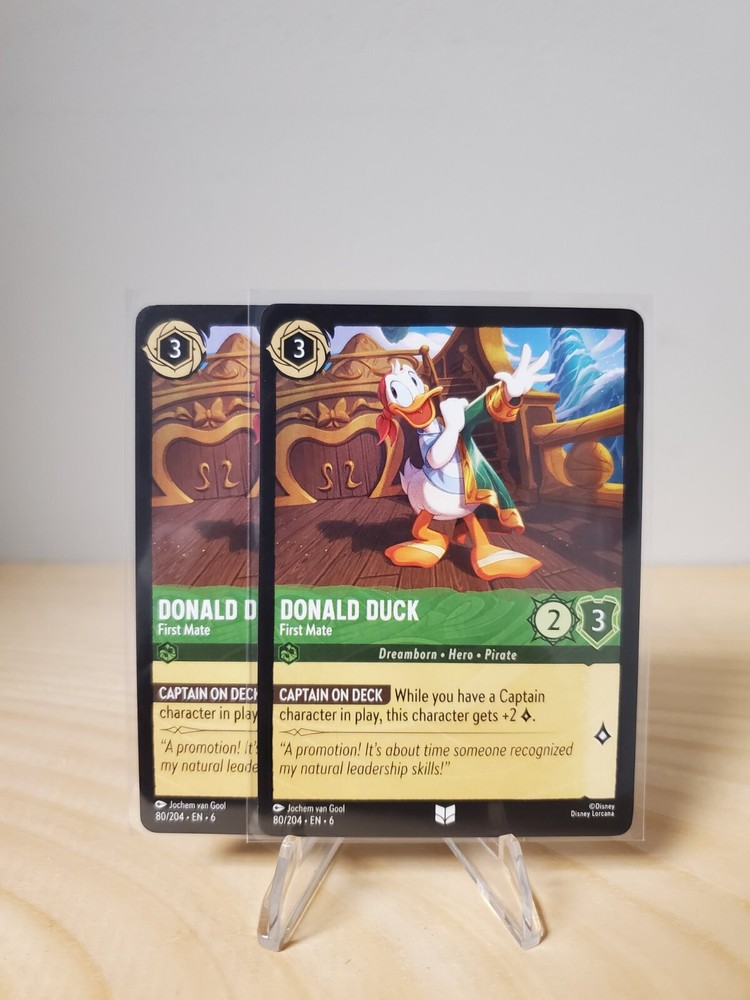 Donald Duck 80/204 EN 6 Uncommon - Lorcanna TCG 2x Cards