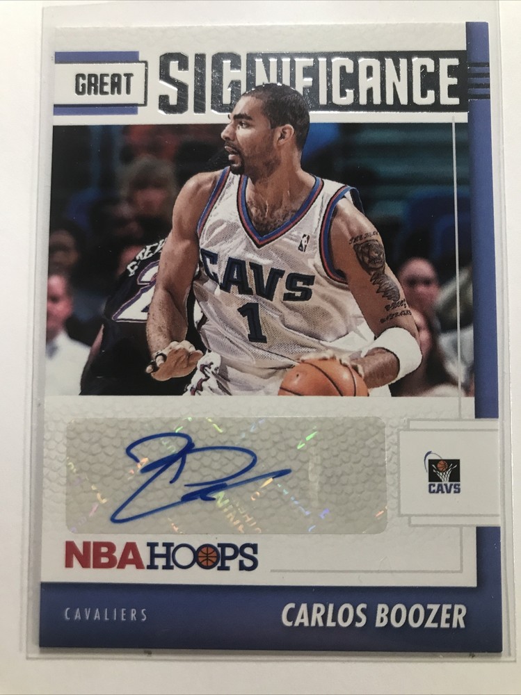 Carlos Boozer 2021-22 Hoop’s SIGNIFICANCE AUTOGRAPH AUTO SP CAVS NICE!!
