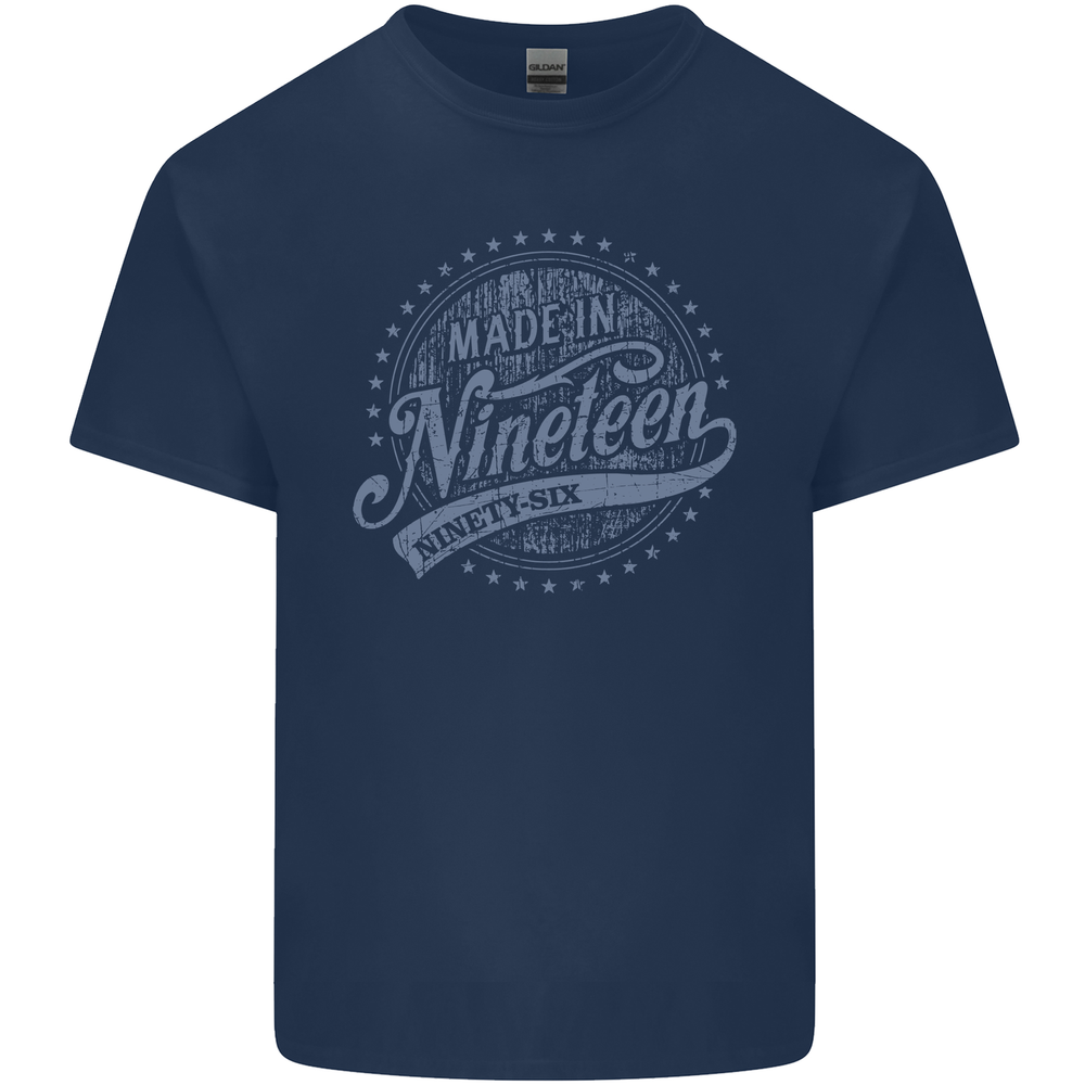 Distressed 27th Birthday Made In 1996 Mens Cotton T-Shirt Tee Top