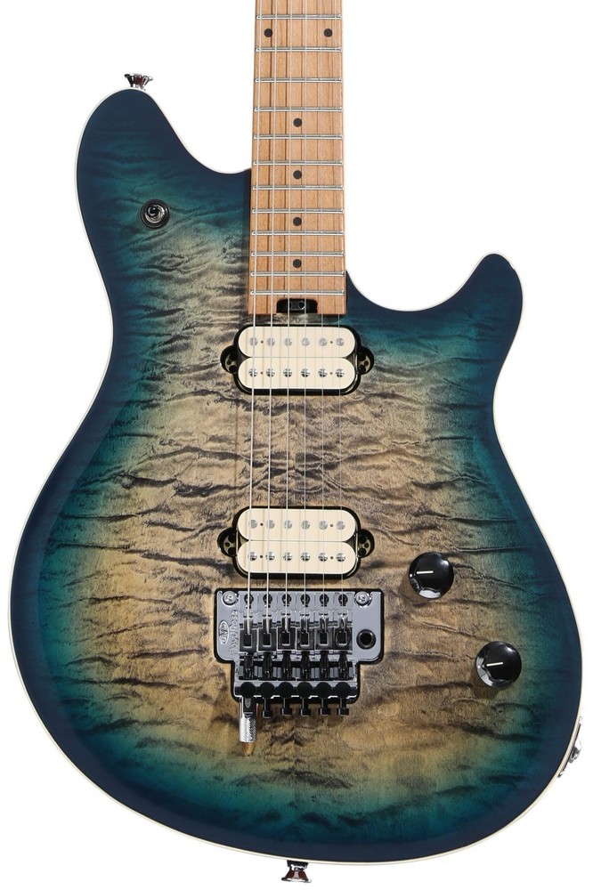 EVH Wolfgang Special QM Electric Guitar in Stunning Indigo Burst