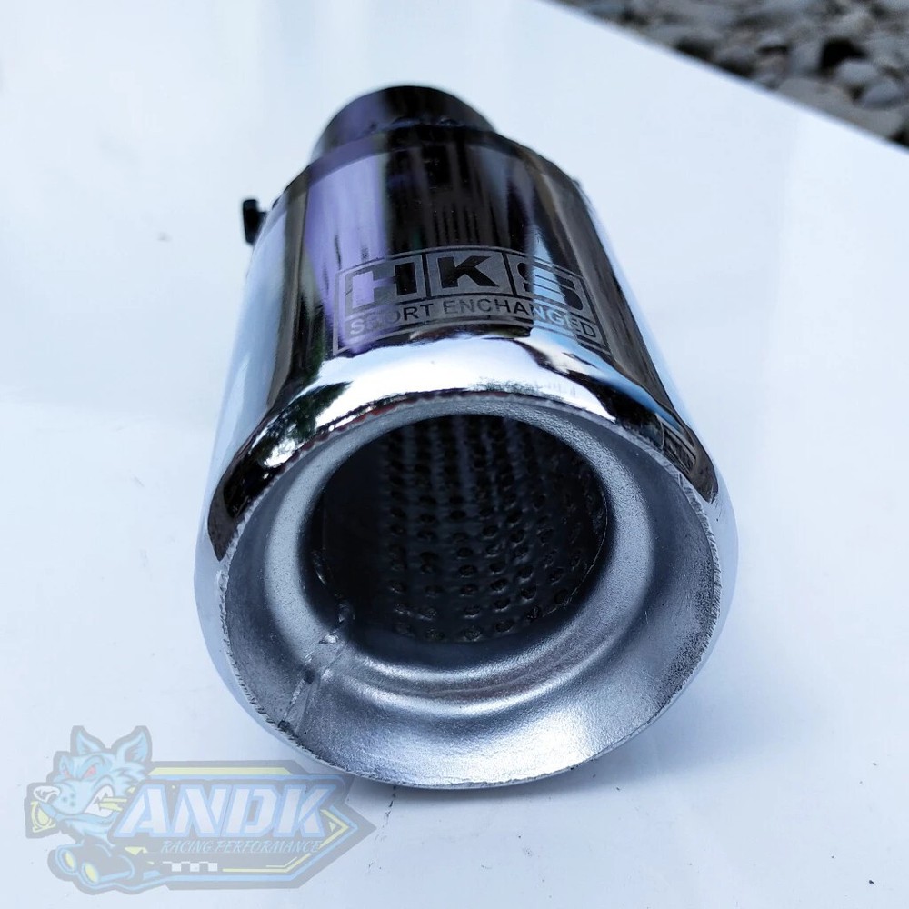 HKS chrome round bolt system exhaust #hh