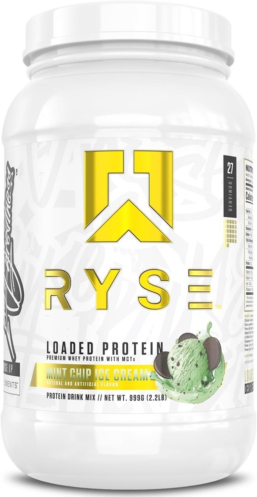 RYSE Loaded Mint Chip Ice Cream Protein Powder - 27 Servings