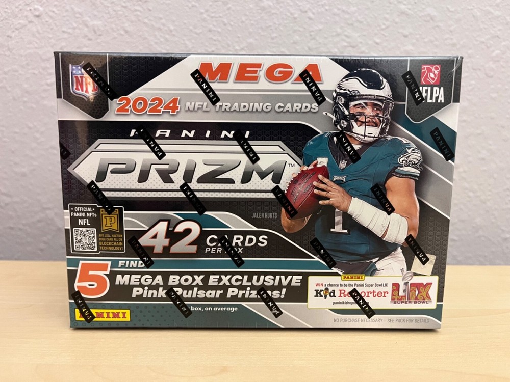 2024 Panini Prizm Football Trading Cards Mega Box NFL 1 Memorabilia NEW IN HAND