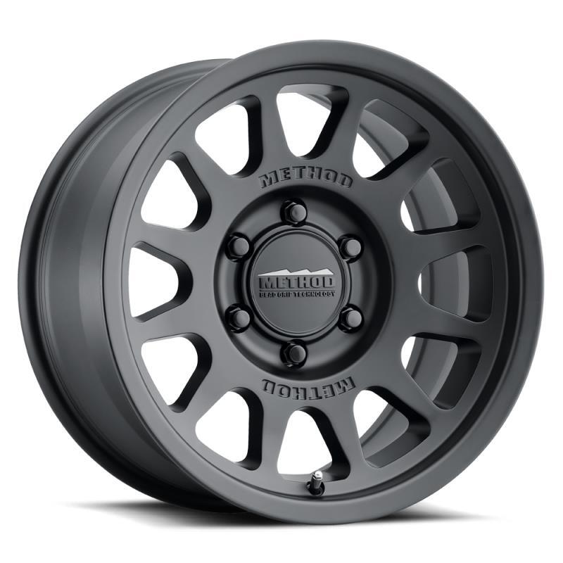 Method MR703 17x8.5 0mm Offset 6x5.5 106.25mm CB Matte Black Wheel