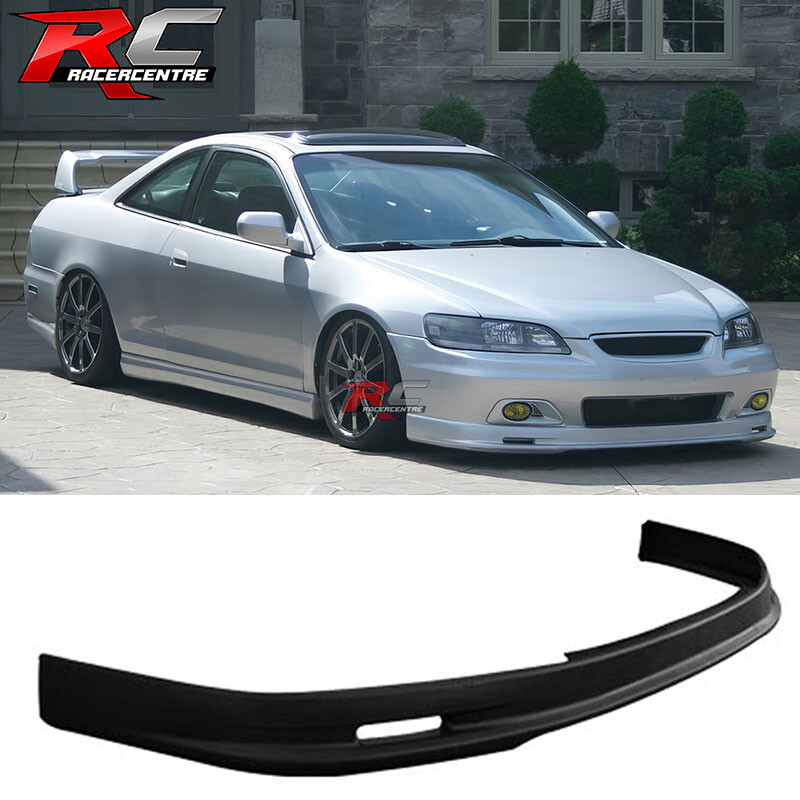 For 01-02 Honda Accord Coupe Front Bumper Lip Spoiler Mugen Style Unpainted PP