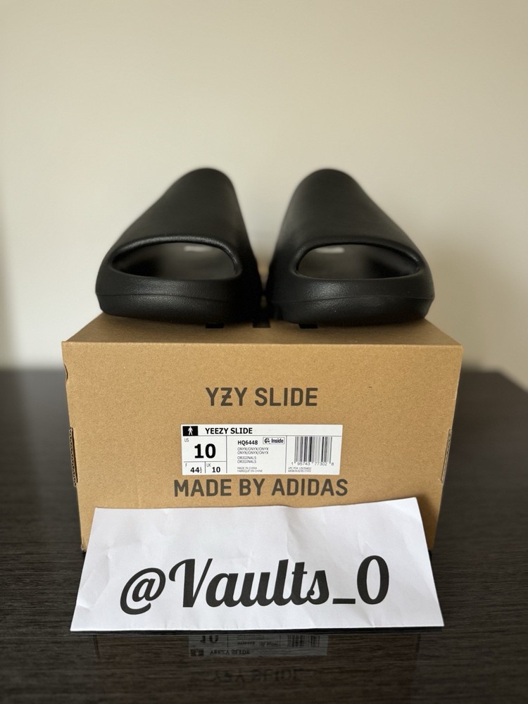 Adidas Yeezy Slide Onyx (HQ6448) Men's Size 10 (100% Authentic With Tags)
