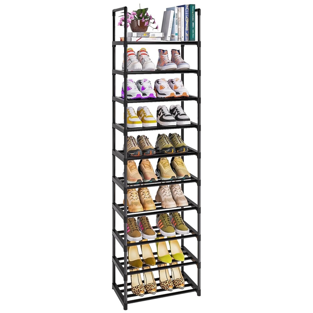 Shoe Rack, Sturdy Metal Shoe Rack Organizer,Narrow Shoe Racks for Closets,Sho...