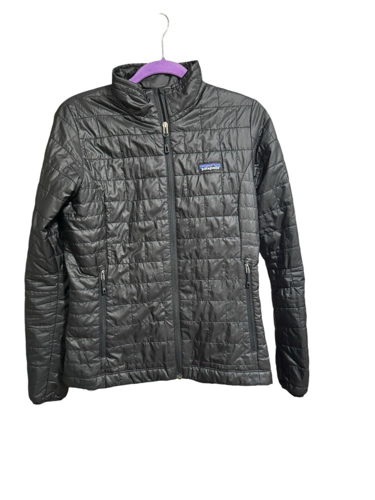 Patagonia Womens Small Black Nano Puff Insulated Puffer Jacket for Outdoor