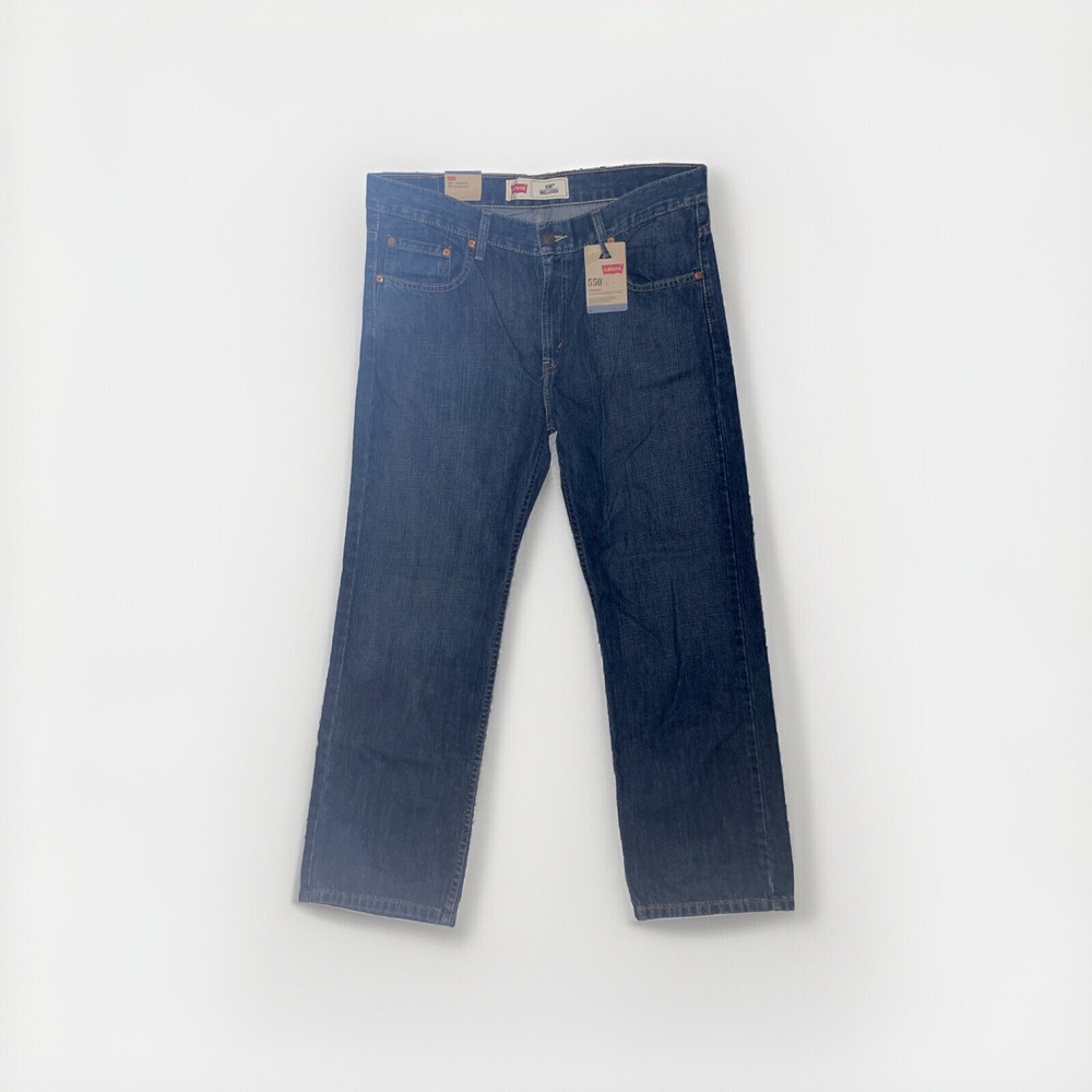 Levi's Men's 550 Relaxed Fit Jeans 36 X 29 Dark Stonewash Husky