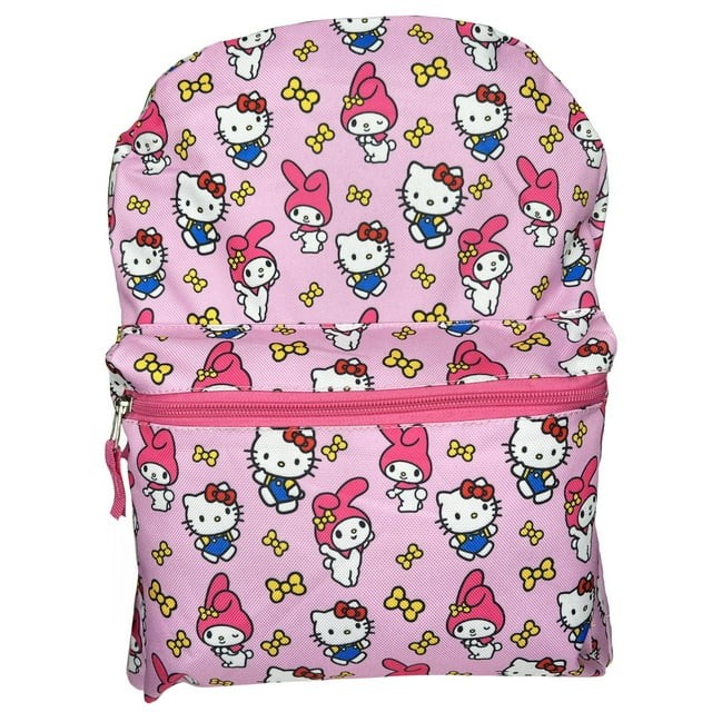 Large Backpack - Hello Kitty and Friends - My Melody Pink Allover Print 16