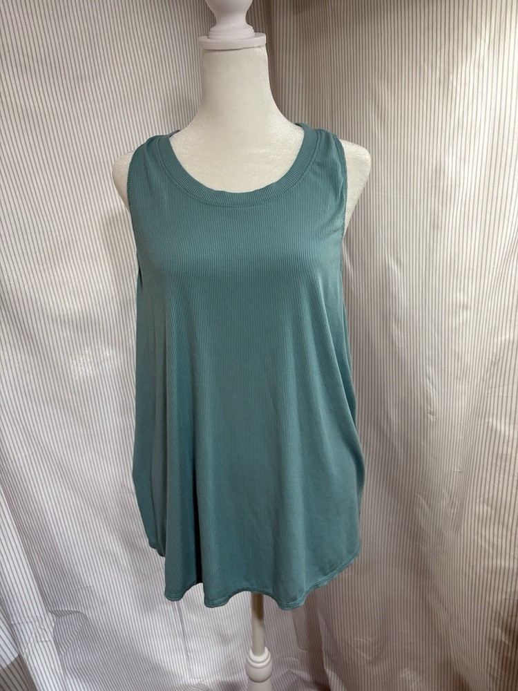 Slim Fit Ribbed Dip Dye Tank Top for Women  