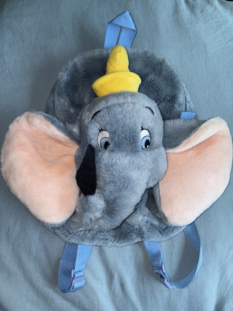 Vintage Disneyland Dumbo Plush Backpack Rare Used Collectible