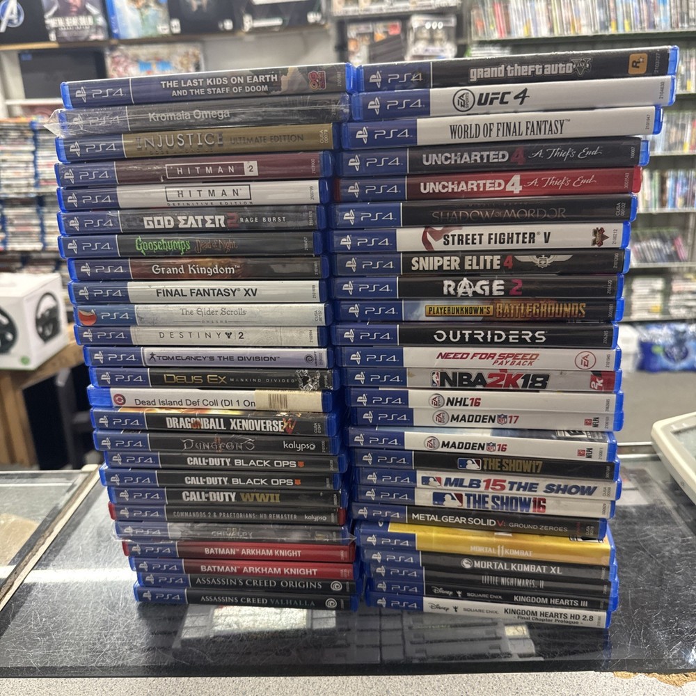 50 Video Game Bundle Lot Starter Collection Sony PlayStation 4