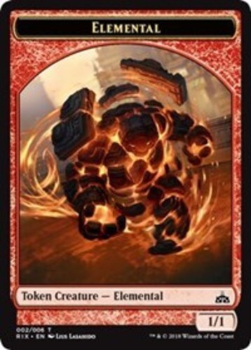 MTG 10x Elemental Token 002 NM-Mint English Rivals of Ixalan