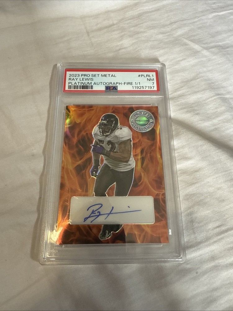 2023 Leaf Pro Set Metal Ray Lewis Auto 1/1 POP 1!!!
