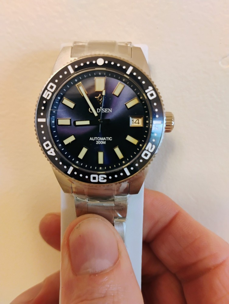 Cadisen Automatic Men's Watch, 200m WR, Sapphire Crystal