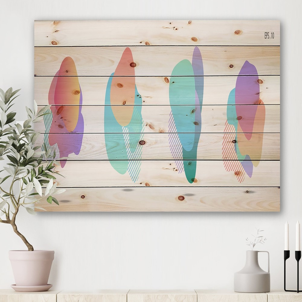 Designart 'Dynamic Modern Abstract Elements I' Modern Print