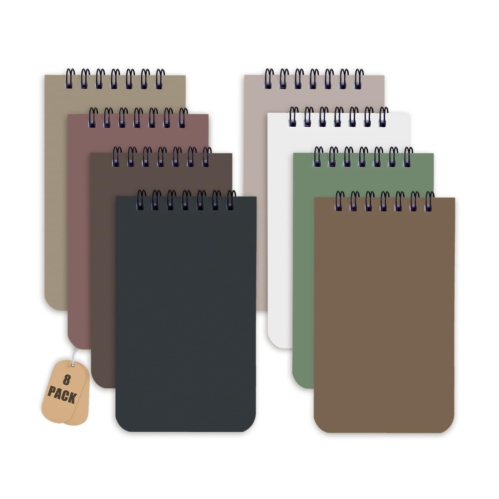 8 Pack Small Pocket Notebook Small 3x5 Spiral Notepads With Lined Pages Small...