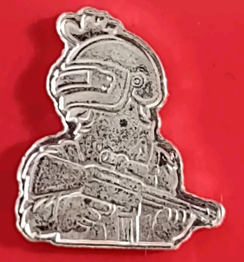 1 - ( Military ) Gram .999 Silver Round- .999 Fine Silver - 1 Gram