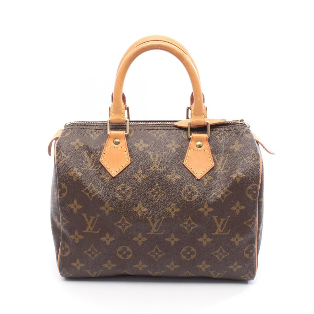 LOUIS VUITTON Speedy 25 Handbag M41528 Monogram leather Brown Used Women