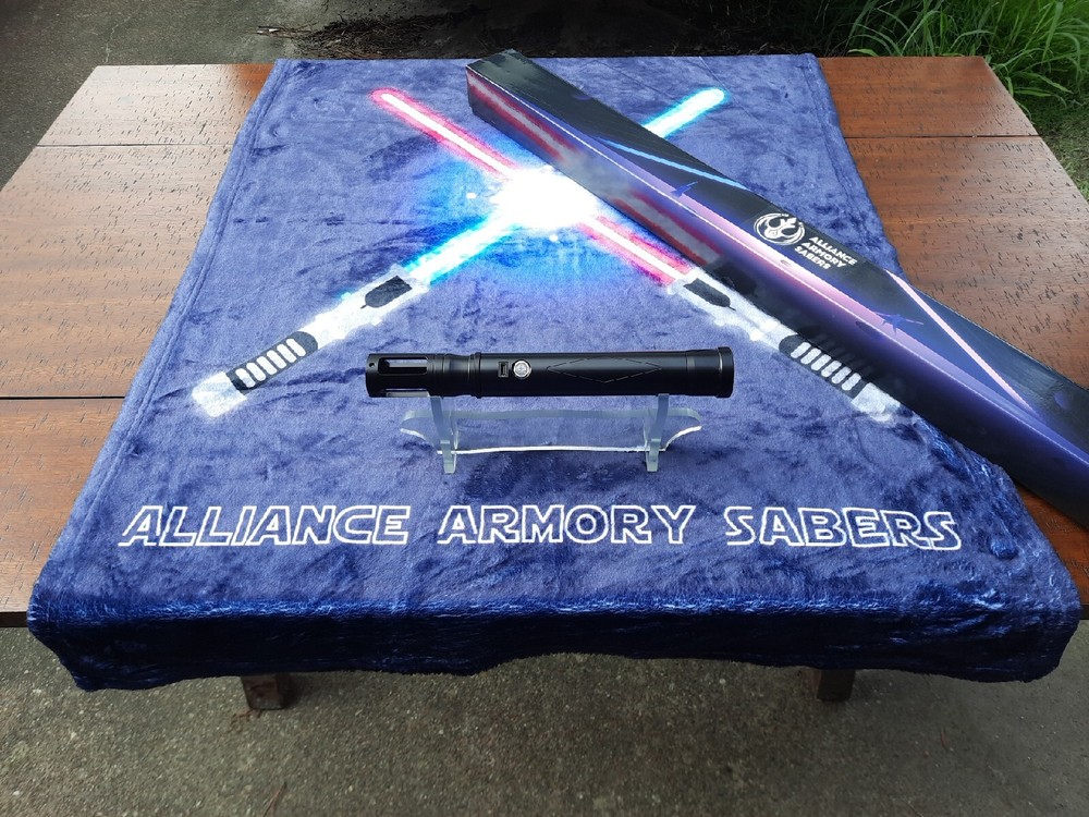 CUSTOM BLACK DIAMOND  ACOLYTE LIGHTSABER XENOPIXL LEDPIXEL BLADE CLEARANCE SALE!-image
