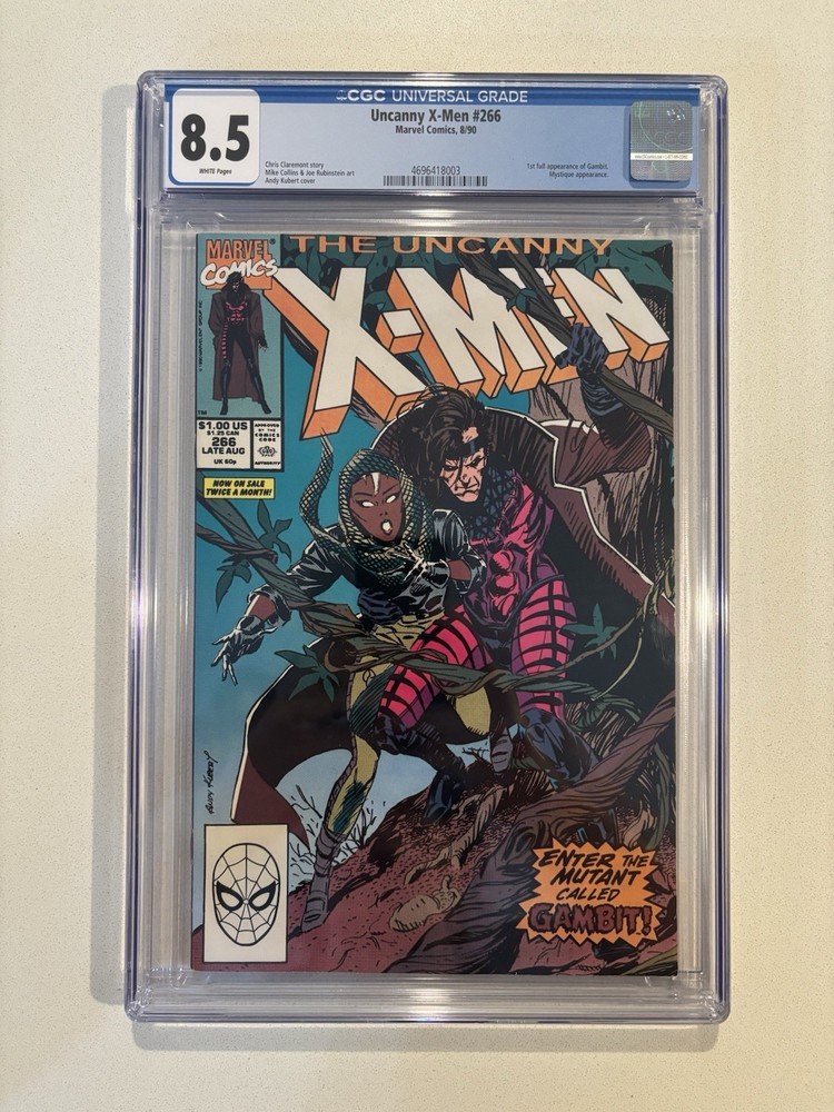 Uncanny X-Men 266 First Full Appearance of Gambit CGC 8.5 Marvel Comics 1990