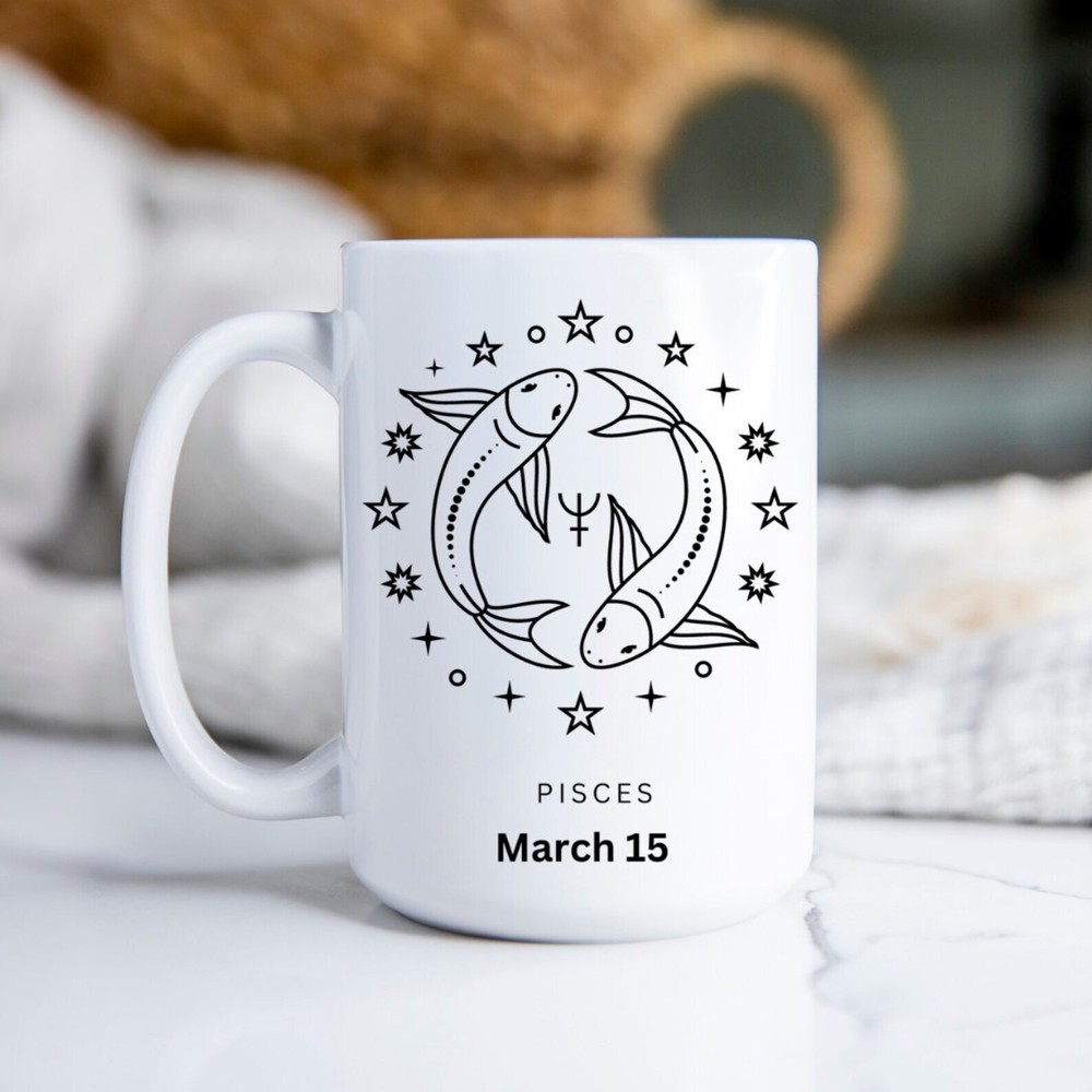 Pisces Zodiac Mug Custom Zodiac Mug Personalized Zodiac Mug Personalized Mug Cus
