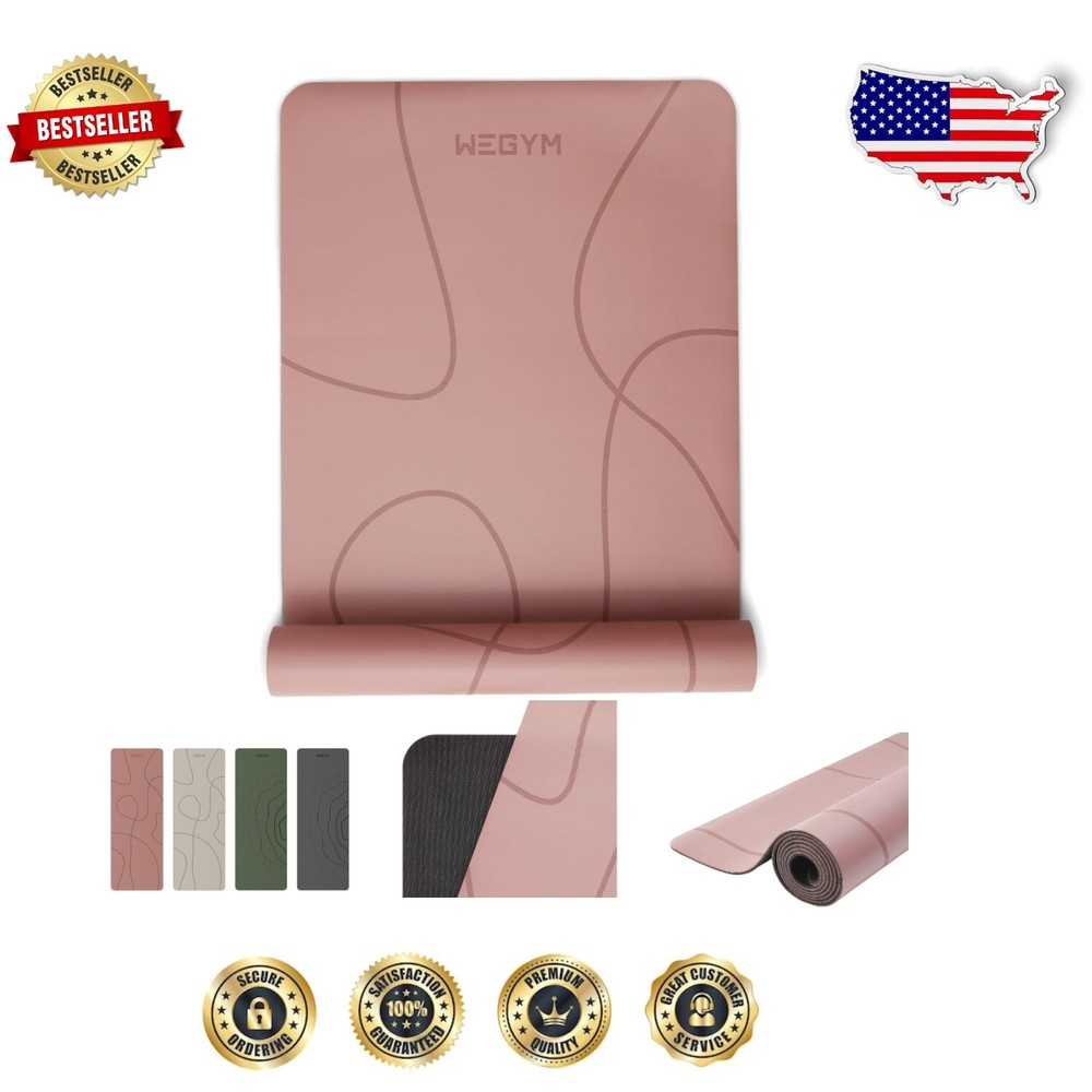 Lightweight Anti-Slip Yoga Mat with Quick-Dry Tech and Carry Strap