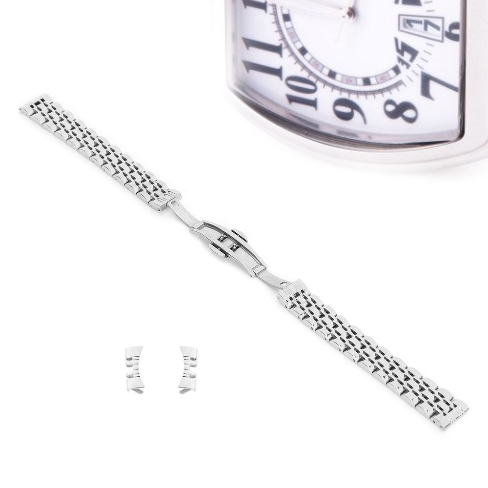 New 14mm Stainless Steel Watch Band Replacement Strap Durable Style