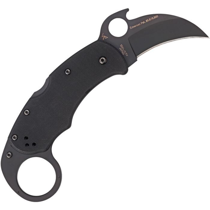Spyderco Karahawk 2.35 Inch Black G10 Plain Edge Folding Knife C170GBBKP