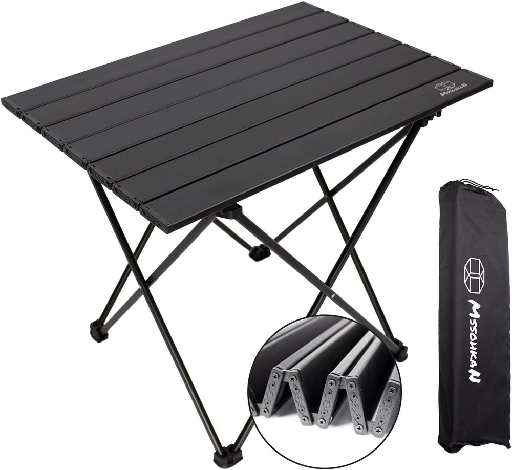 Lightweight Portable Folding Camping Table Aluminum with Carry Bag