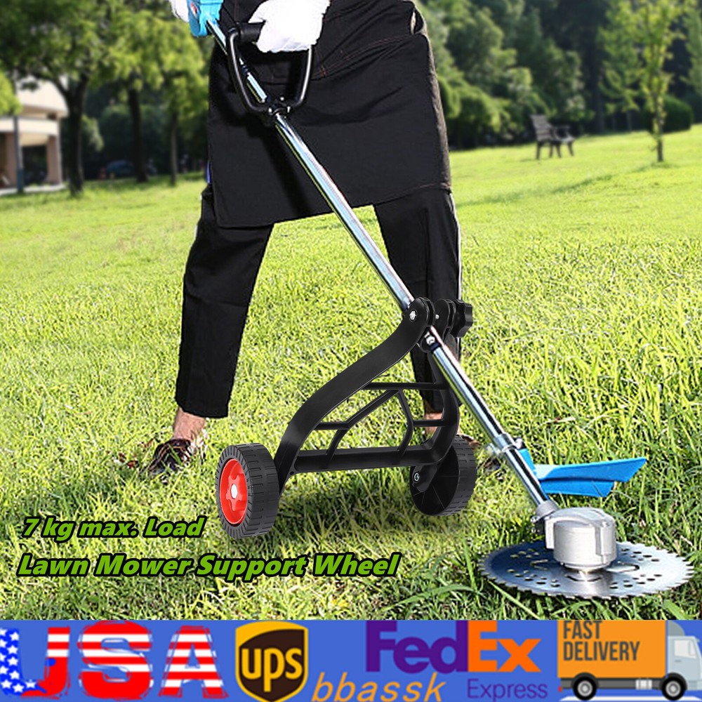 Portable Grass Trimmer Support Wheels Electric Brush Cutter Lawn Mower Assistant