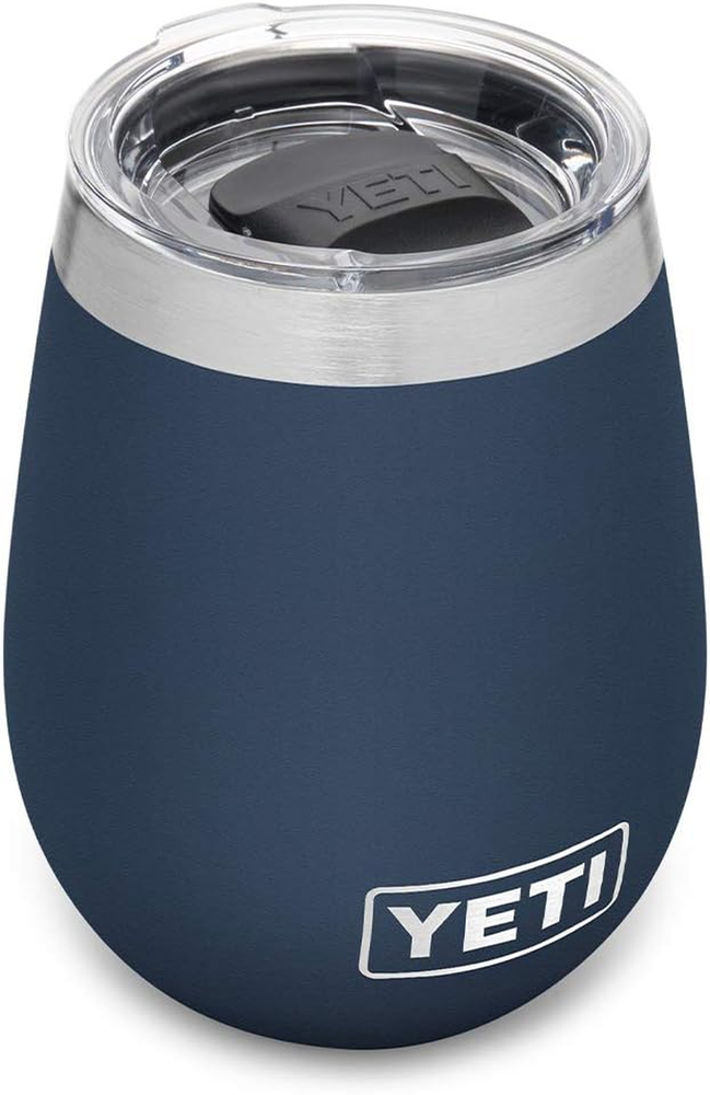Rambler 10 Oz Wine Tumbler, Vacuum Insulated, Stainless Steel with Magslider Lid