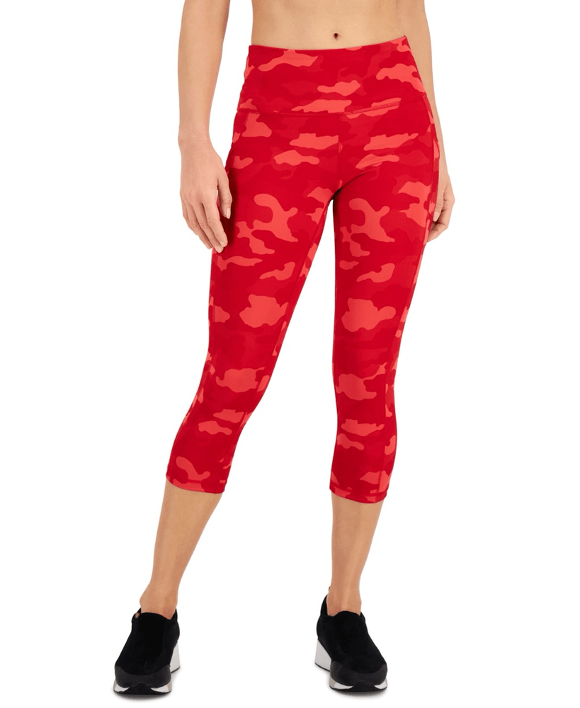 ID Ideology Women's Camo Print Compression Capri Leggings in Regular & Petite Sizes