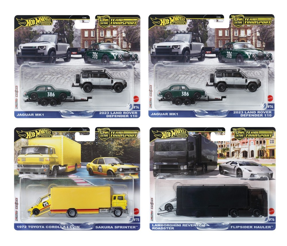 Hot Wheels 1:64 2024 Car Culture Team Transport E CASE of 4 FLF56-957E Toyota