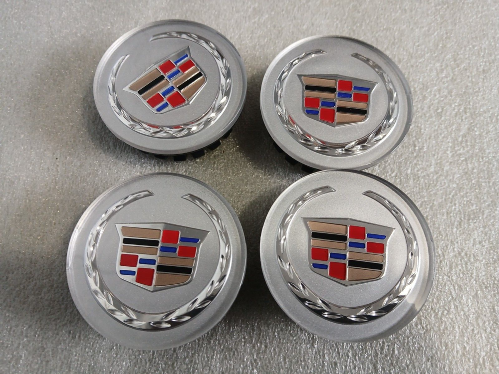 CADILLAC SRX DTS STS CTS ATS XTS Wheel Center Cap Set - 2.625 Inches Wide