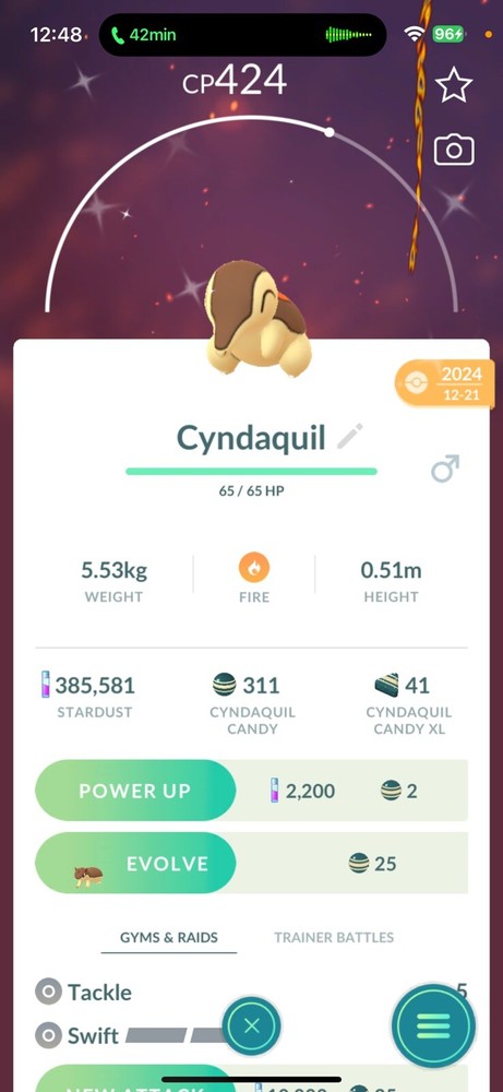 Pokemon GO - Shiny Cyndaquil | Registered or 30 Days Friendship Bonus !!