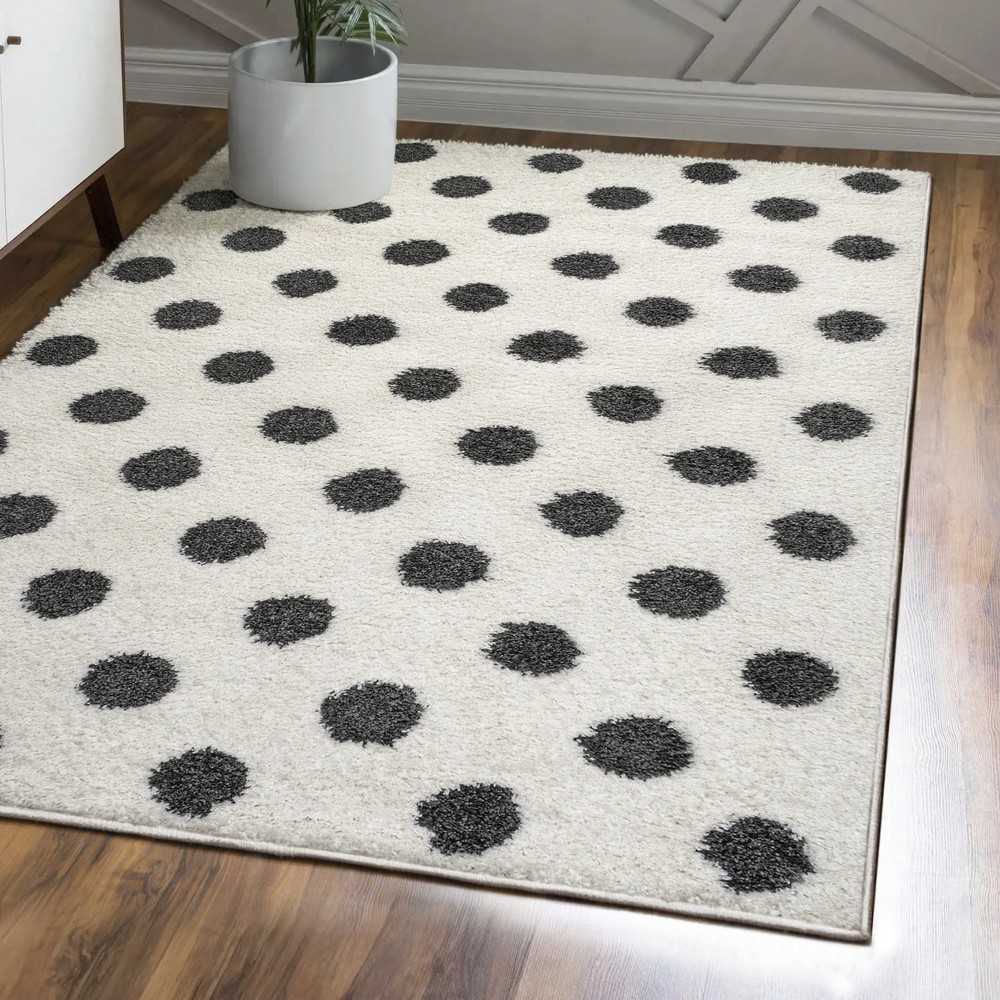 Jonathan Y Moroccan Hype 4x6 Grey Shag Area Rug