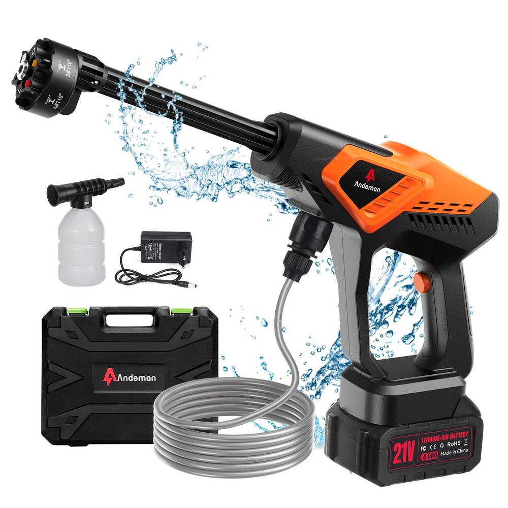 Powerful 1080 PSI Brushless Cordless Pressure Washer 2.5 GPM Portable