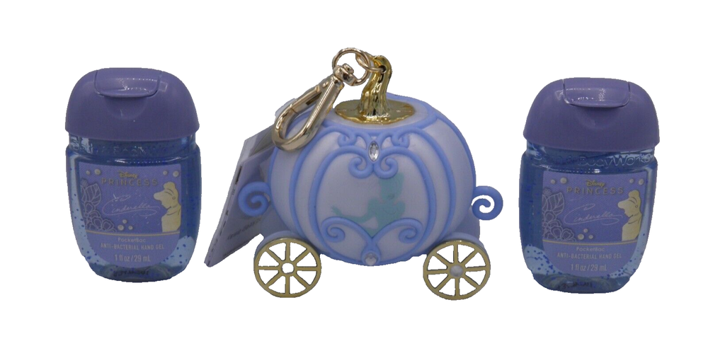 Disney Cinderella Carriage Light-Up Pocketbac Holder with 2 SaniGels by Bath & Body Works  