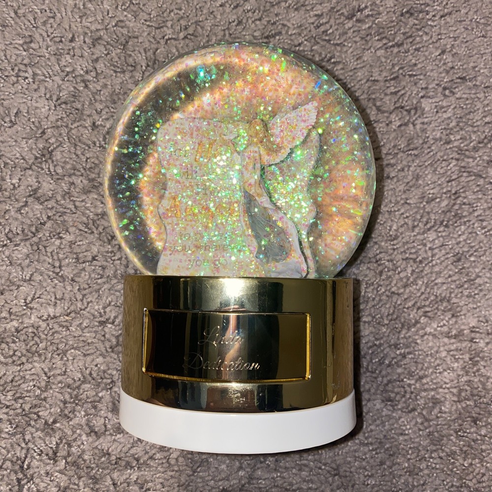 RARE Things Remembered Musical Snow Globe with Linda Dedication Religious Theme High Quality