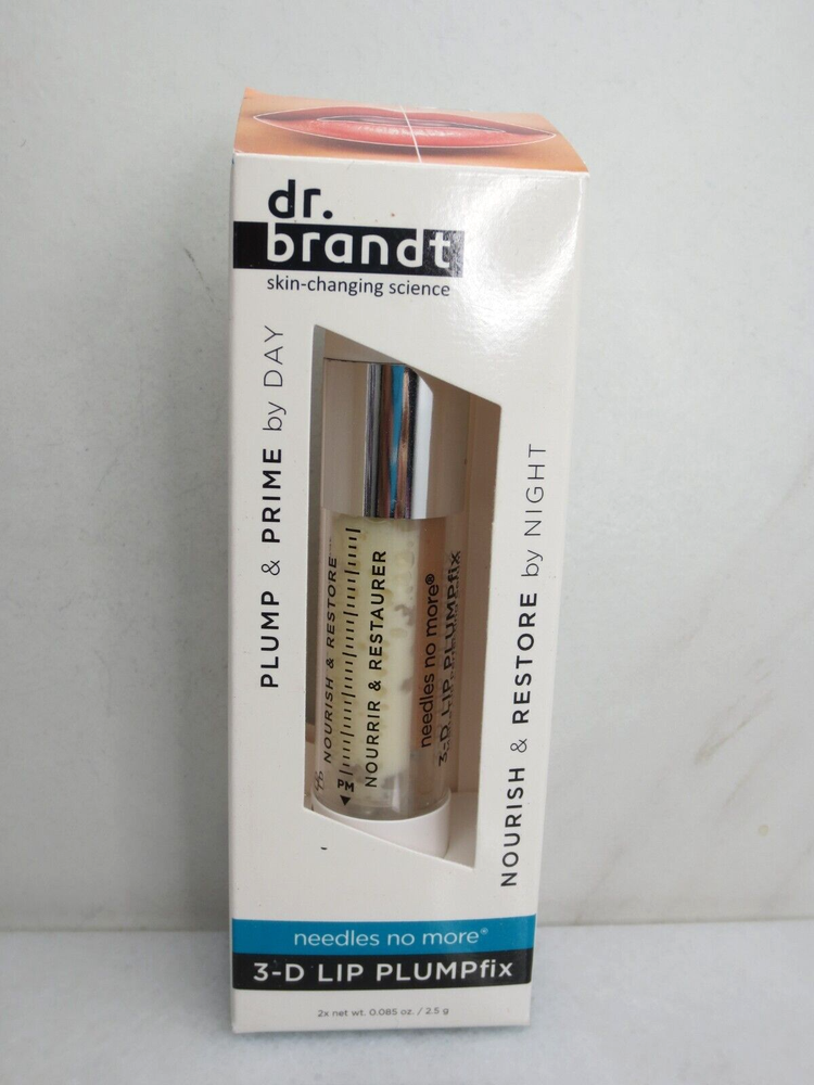DR. BRANDT NEEDLES NO MORE 3-D LIP PLUMPFIX PLUMP & PRIME BY DAY 0.085 OZ BOXED-image